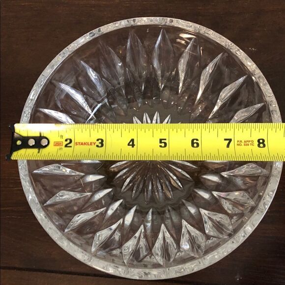 Large Solid Crystal Decor Bowl or Candy Dish - Picture 4 of 4